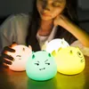 Dessin animé Little Devil Night Lights Silicone Touch Pat Lampe USB Charge LED CHAMBRE LETURE LETUIRE LETUIRE ÉCONOMISE lampe de nuit