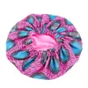 Extra Large Tamanho Africano padrão da cópia Cap Mulheres cetim forrado Cap sono Headwrap capotas Noite de Inverno Hat Ladies Turban