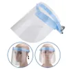 DHL Schiff PET Gesichtsschutzschild Vollgesichtsmaske Isolation Transparent Anti-Fog-Maske Visier Schutz Prevent Protective Products FY8016