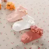 Chaussettes pour enfants en coton pour filles, chaussettes en dentelle douce pour bébés filles, chaussettes en coton au Crochet, chaussons pour bébés, meilleures chaussettes pour nouveau-né GB1688