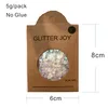DGL02 Heart Shape Glow in Dark Luminous Face and Body Cosmetic Glitter Sequins Party Make Up Body Carnival Decor8162844