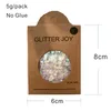 DGL02 Heart Shape Glow in Dark Luminous Face and Body Cosmetic Glitter Sequins Party Make Up Body Carnival Decor5414460