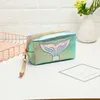 Mermaid Laser Cosmetic Bags Flap holográficos Mulheres Homens Viagem Wash Armazenamento Bolsas Organizador casos de maquiagem Beleza Higiene Pessoal Kit Wash