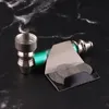 12 pcs/lot échelle Portable en forme de tuyau de tabac en métal filtre tuyaux de fumer Mini Cigarette en acier inoxydable fumée VS tuyaux en verre