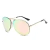 occhiali da sole oversize Occhiali da sole Donna Vintage Pilot Occhiali classici in metallo Street Beat Shopping Specchio Oculos De Sol Gafas UV400