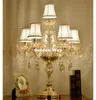 Gratis frakt K9 Crystal Modern Champagne Crystal Bordslampa Lyxlustres de Cristal Bordslampa Golvlampa Bedside Lighting