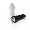 El cargador de coche 2.1A+1A se dobla adaptador de corriente del cigarrillo del cargador del coche del puerto del USB 2 para Samsung GPS Mp3