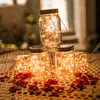 Lumières solaires 20Led guirlande en verre lanterne extérieure suspendue chaîne décorative noël Halloween fée lampe pour Patio jardin fête