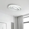 Nouveau lustre LED rond moderne pour salon chambre étude décor à la maison blanc acrylique plafond LED lustre éclairage
