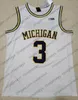 Personnalisé Michigan Wolverines # 0 David DeJulius 5 Adrien Nunez 21 Franz Wagner 23 Brandon Johns Jr. Maillot de basket-ball pour enfants pour jeunes hommes 4XL