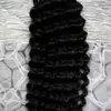 10-30 дюймов человеческих волос Вязание крючком Навальные бразильские волосы соткать пучки 100% бразильский глубокий вьющиеся 100 г человеческих волос плетение навалом расслоение нет утка
