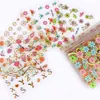 30pcs Gold Silver 3D Nail Art Sticker Hollow Decals Mixed Designs Adhesive Flower Nail Tips Letter Butterfly paper1840255