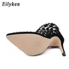 Eilyken 2020 sandali gladiatore estate primavera punta a punta rivetti con borchie cut-out stivaletti a gabbia tacco a spillo scarpe da donna CX200610