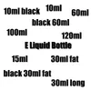 E Cigarette Liquid Fat PET Plastic Dropper Empty Bottle 10ml 15ml 30ml long 30ml fat 50ml 60ml 100ml 120ml With Tamper Evident Screw Cap