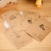 Vintage Notebook Soft Copy 64K Petit Bloc-Notes Kraft Paper Notebook Portable Étudiants Cadeaux