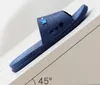 2020 Män Kvinnor Sandaler Designer Skor Luxury Slide Sommar Fashion Wide Flat Slippery Sandaler Slipper Flip Flop Storlek 35-46 Flower Box