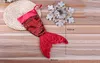 Christams Decorations Mermaid Shape Christams Stocking Bling Bead Flip Tail Socks Bag Bag Bag Stocking 3 Colors لاختيار زخارف XMAS CHST1