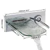 Robinet de salle de bain en laiton chromé avec bec en verre cascade mural mitigeur mitigeur chaud et froid