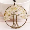 Only Pendant Charm Tree of Life Pendant without Rope Chain Tree Root Acrylic Beaded 8 Color Jewelry Making Parts Natural Stone Jewellery
