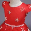 Fille Halloween Robes À Volants Gaze Étoiles Perle Arc Ceinture Cosplay Robe Avec Chapeau De Sorcière Enfants Designer Vêtements Filles Bébé Fille Robes RRA1938