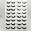 16 paires Multipack 3D Mink Hair Faux Coiffes Natural Wispy Fluffy Lashes Lash Natural Eye Makeup Tools Faux Eye Lashes1419224