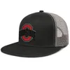 Ohio State Buckeyes Mens and Womens Grid Baseball Cap Cool Design Your Own Hip Hopflat Brimhats 1 차 팀 로고 스포츠 388 Footba6667505