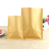 100 pièces joint sous vide à dessus ouvert kraft papier brun emballage sacs thermoscellage valve emballage sacs stockage des aliments pochette d'emballage bags288d