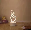 Luzes noturnas de cabeceira USB carregando 3D lâmpada de noite bebê quarto de alimentação LED lâmpada de mesa criativa presente de aniversário para crianças