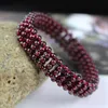 Heißer Verkauf hochwertige natürliche Granat Armband Mode Frauen Kristall Armband Schmuck Geschenke