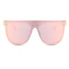 2021 Mode einzigartige Mirror Square Sonnenbrille Frauen Männer Luxusdesigner Übergroße reflektierende rosa Brille weibliche Brillen UV400 Sunn7258416