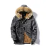 Parkas pour hommes Parka hommes manteaux 2022 veste d'hiver mince épaissir fourrure vêtements à capuche manteau chaud haut marque vêtements décontracté hommes rembourré Jacke