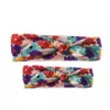 Girl Baby Parent-child Floral Printing Turban Twist Headband Head Wrap Twisted Knot Soft Hair Band Headbands Headwrap 6style RRA2220