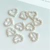 10pcs Hair accessories DIY claw chain diamond heart alloy square circular accessories Punk women DIY