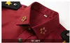 Kvalitetssäkerhet Uniform Spring Autumn Passar Skjorta + Byxor + Tillbehör Square Collar Shirt Europa USA Hotell Fastighetsprotokoll Kläder