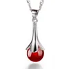 Collier en pierre Furong imitation bijoux en argent sterling 925 chaîne de clavicule colliers en agate noire / rouge