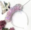 Unicorn Mermaid Headband Hair Sticks Fashion Child Adult Kids Shell Hairband DIY Hair Accessories OceanTheme Birthday Party Gift