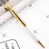 Creative Big Diamond Crystal Ballpoint Pens Metal Fancy Crystal Pen Student Gift School Office Supplies Signature Business Pen 12 Color