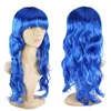 Nova marca 2019 moda sexy mulheres encaracolado marrom penteado sintético cabelo loiro perucas completas longo ondulado mulheres praty decoração1062606