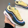 Mit Box Designer 97 Sean Wotherspoon Laufschuhe für Männer Frauen 97er Sport-Turnschuhe Herren-Trainer Schnür-Outdoor-Walking-Sneaker Bequemer Chaussures-Trainer