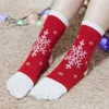 #ew Christmas Unisec Print Multicolor Toe chaussettes à cinq doigts coton coton drôle de chaussettes courtes pour femmes calcitines mujer