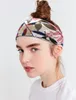 Ladies flowers Sport Headbands Strecth Headwear Yoga pilate fitness Running hairbands Muti-Colors floral Hair bands gym workout Accessories