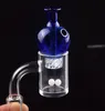 2020 Neuer 25-mm-Quarz-Banger-Nagel mit Spinning Cyclone Carb Cap und Terp Pearl Female Male 10 mm 14 mm 18 mm für Dab Rig Bong