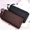 Designer-PU Leather Card Holder 2017 High Quality Black And Brown Wallets Gifts For Men Fashion Men's Purse