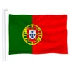 Bandiera del Portogallo 3 piedi x 5 piedi Bandiera appesa Poliestere Egitto Bandiera nazionale Banner Outdoor Indoor 150x90cm per celebrazione