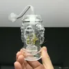 Klassieke Hot-Selling Vierzijdige Schedel Glas Sigaret Ketel Groothandel Bongs Olie Burner Pijpen Waterleidingen Glazen Pijp Olie Rigs Roken