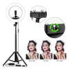 Câmera Photo Studio Phone Video 14 polegadas 55W 240PCS LED Ring Light 5500K Fotografia Dimmable Ring Lamp Com Tripé 170CM