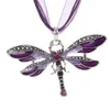 silver dragonfly halsband hänger