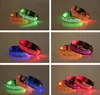 LED ljus glödande hund krage halsband leopard tryck prickade linjer husdjur hund katt krage fluorescens halsband trender för husdjur levererar sn1784