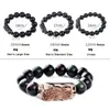 Natural Stone Men Armband Black Obsidian Beads With Ice Obsidian Pixiu Brave Troops Rosary Buddha smycken för män och kvinnor J19079943450