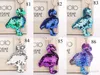 102 couleurs Sequins de sirène Keychains Star Rabbit Unicorn Heart Keychain Glitter Key Ring Gifts For Baby Charms Car Bag Clé Chain5662868